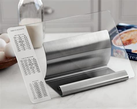 stainless steel recipe file box|Cookbook Stands & Recipe Holders .